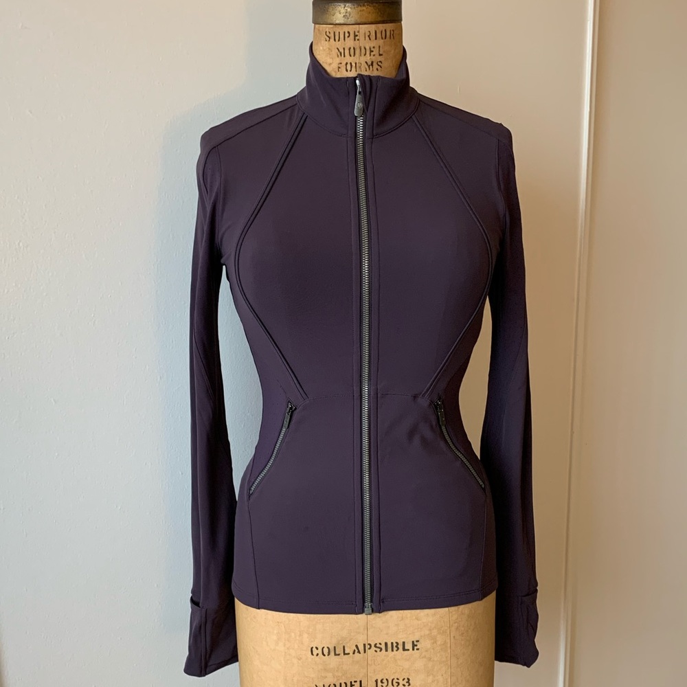 Mock neck full zip jacket